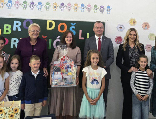 Svečani prijem prvašića u OŠ „Ivan Goran Kovačić“ u Gojevićima i Fojnici