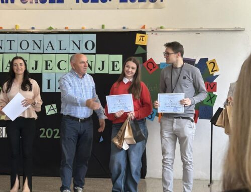 Matematički trijumf naših devetaša: Nika Vukoja osvojila treće mjesto na Kantonalnom natjecanju iz matematike!